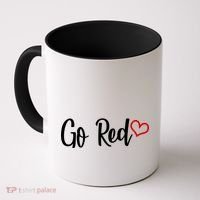 Go Red Heart Health Awareness Logo Coffee Mug thumb 0