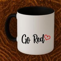 Go Red Heart Health Awareness Logo Coffee Mug thumb 2