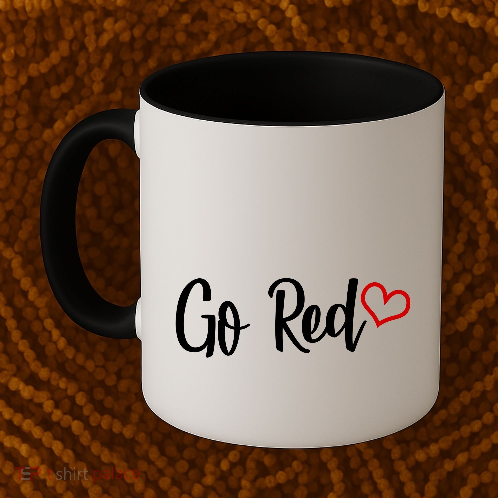 Go Red Heart Health Awareness Logo Coffee Mug