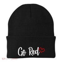 Go Red Heart Health Awareness Logo Beanie thumb 0