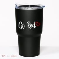 Go Red Heart Health Awareness Logo Tumbler thumb 0