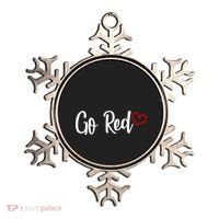 Go Red Heart Health Awareness Logo Ornament thumb 0