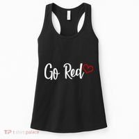 Go Red Heart Health Awareness Logo Women's Tank Top thumb 0