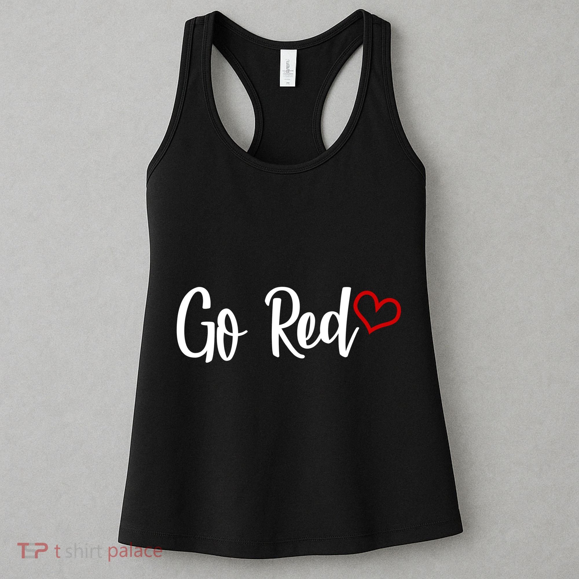 Go Red Heart Health Awareness Logo Women's Tank Top