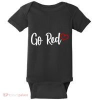 Go Red Heart Health Awareness Logo Baby Bodysuit thumb 0