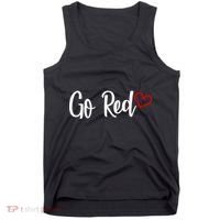 Go Red Heart Health Awareness Logo Tank Top thumb 0