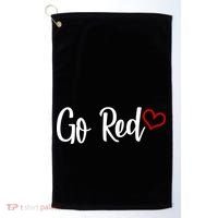 Go Red Heart Health Awareness Logo Golf Towel thumb 0