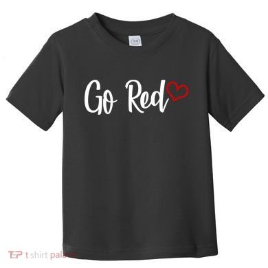 Go Red Heart Health Awareness Logo Toddler T-Shirt