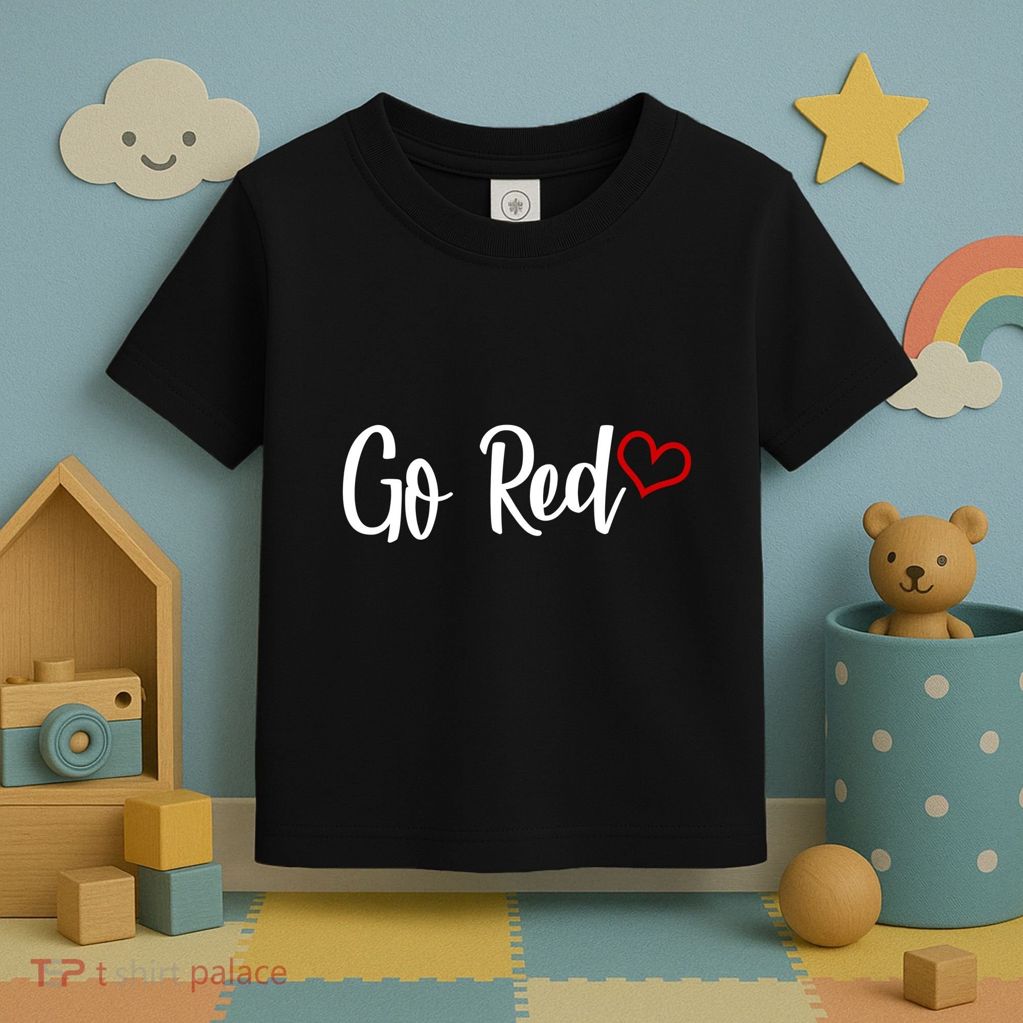 Go Red Heart Health Awareness Logo Toddler T-Shirt