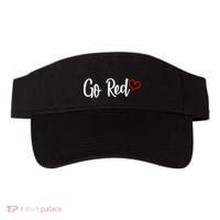 Go Red Heart Health Awareness Logo Visor thumb 0
