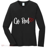 Go Red Heart Health Awareness Logo Women's Long Sleeve Shirt thumb 0
