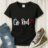 Go Red Heart Health Awareness Logo Women's T-Shirt thumb 3