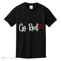 Go Red Heart Health Awareness Logo Kids T-Shirt thumb 0