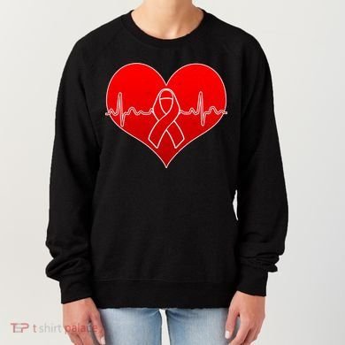 Go Red Heart Health Awareness Pulse Women's Sweatshirt