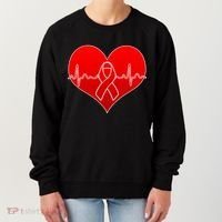 Go Red Heart Health Awareness Pulse Women's Sweatshirt thumb 0