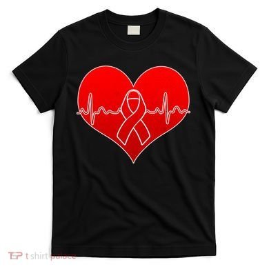 Go Red Heart Health Awareness Pulse T-Shirt