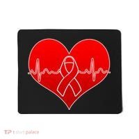Go Red Heart Health Awareness Pulse Mousepad thumb 0