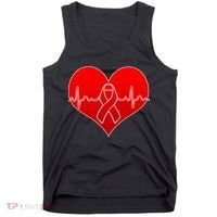 Go Red Heart Health Awareness Pulse Tank Top thumb 0