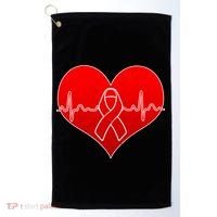 Go Red Heart Health Awareness Pulse Golf Towel thumb 0