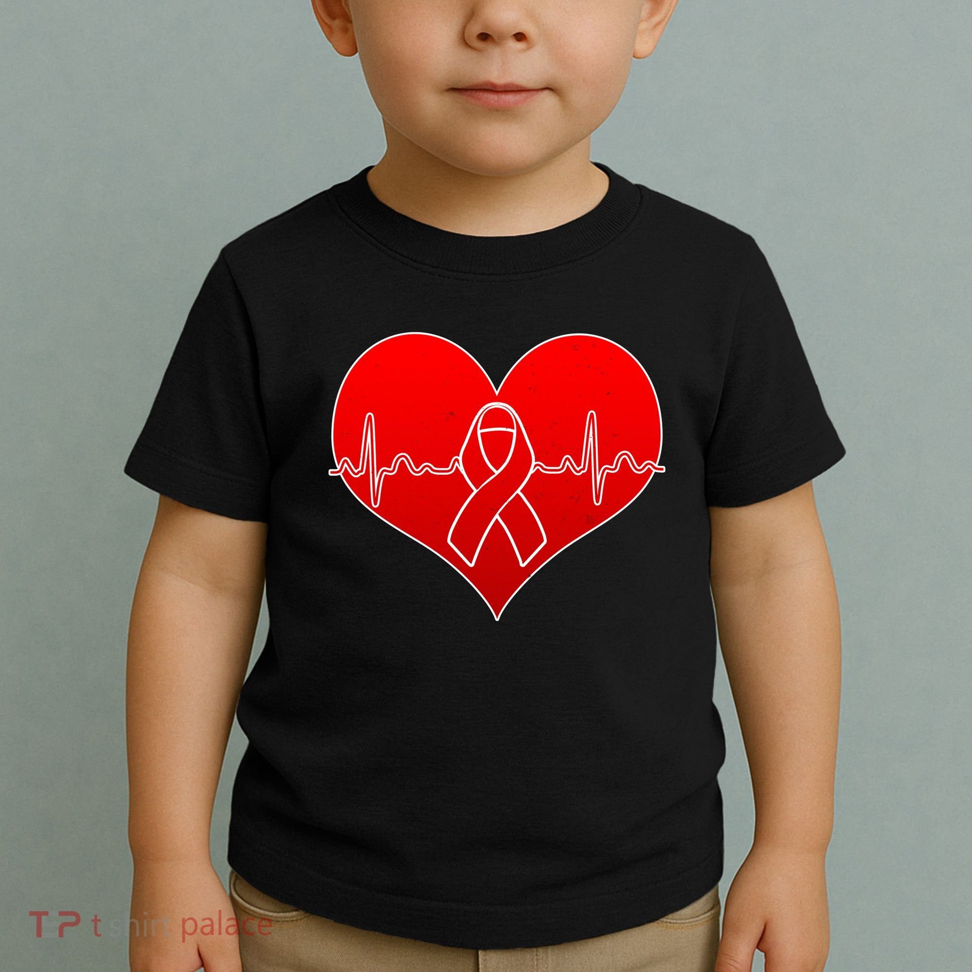 Go Red Heart Health Awareness Pulse Toddler T-Shirt