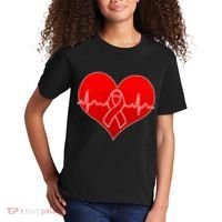 Go Red Heart Health Awareness Pulse Kids T-Shirt thumb 2