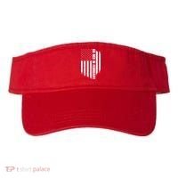 Go Red In February Heart Disease Awareness Flag Visor thumb 0