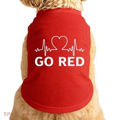 Go Red Pulse Heart Disease Awareness Doggie Tank