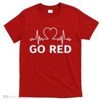 Go Red Pulse Heart Disease Awareness T-Shirt thumb 0