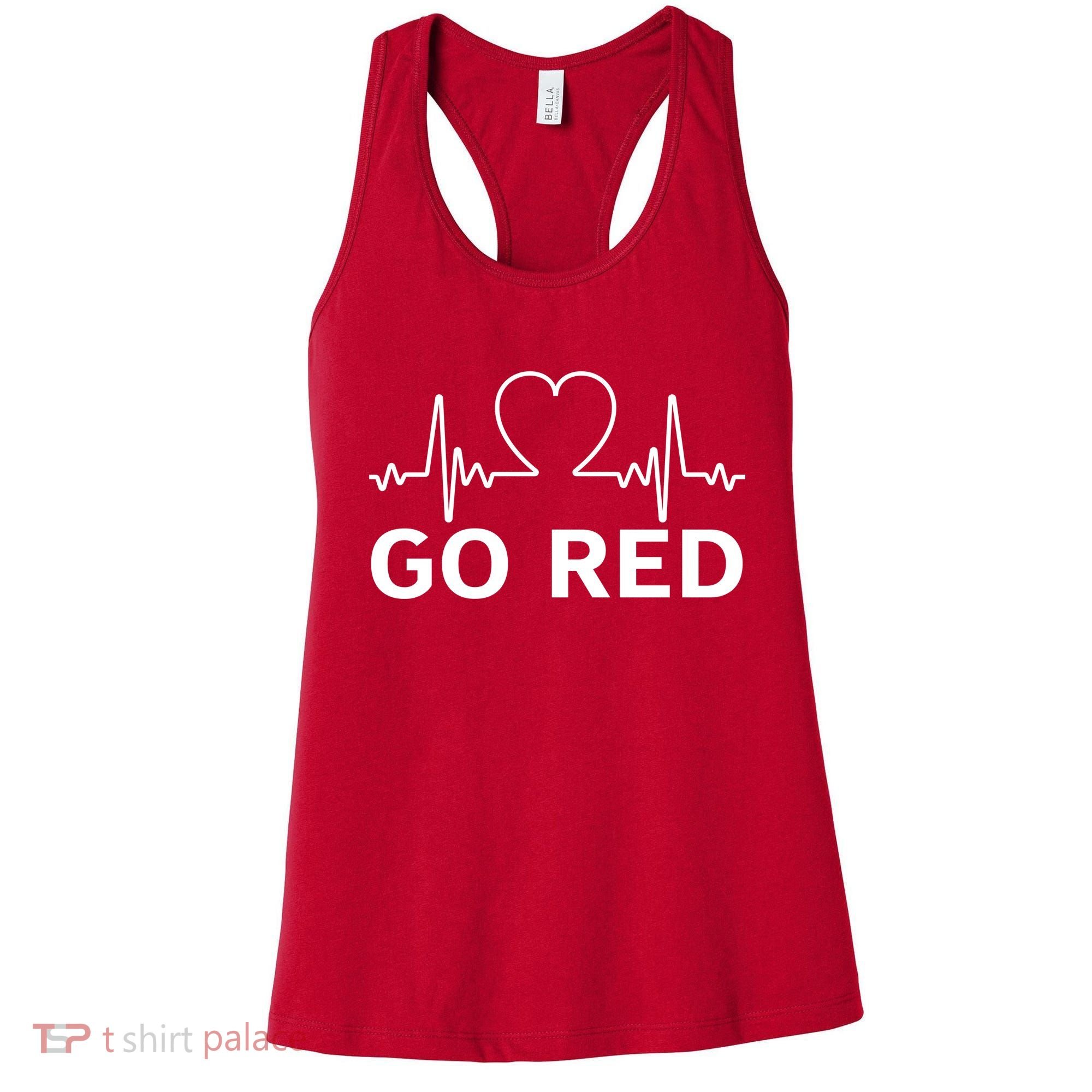 Go Red Pulse Heart Disease Awareness Women's Tank Top