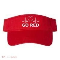 Go Red Pulse Heart Disease Awareness Visor thumb 0