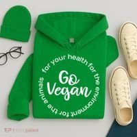 Go Vegan For Life Hoodie thumb 4