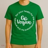 Go Vegan For Life T-Shirt thumb 3