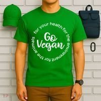 Go Vegan For Life T-Shirt thumb 6