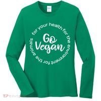 Go Vegan For Life Women's Long Sleeve Shirt thumb 0