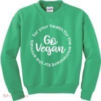 Go Vegan For Life Kids Sweatshirt thumb 0