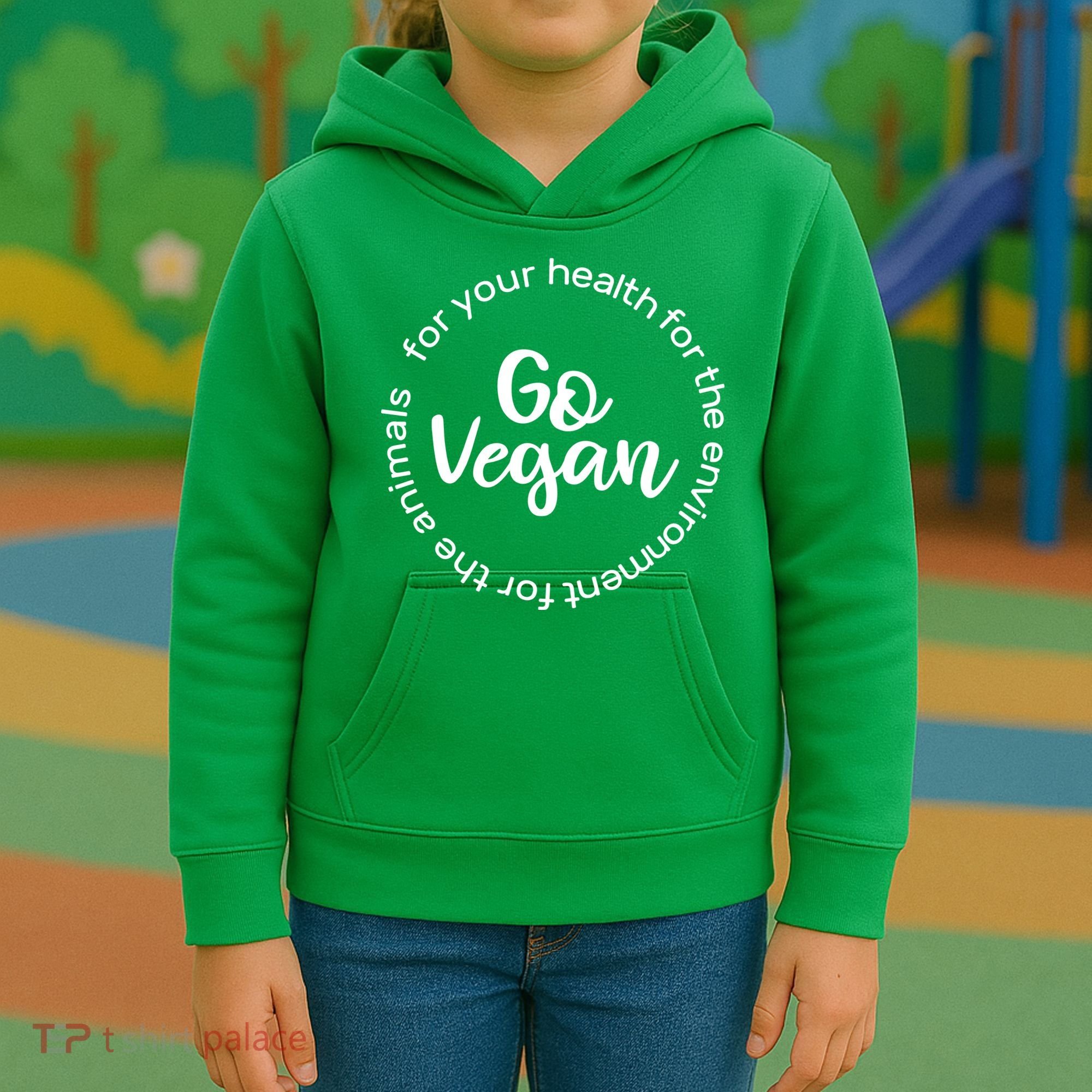 Go Vegan For Life Kids Hoodie
