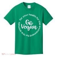 Go Vegan For Life Kids T-Shirt thumb 0