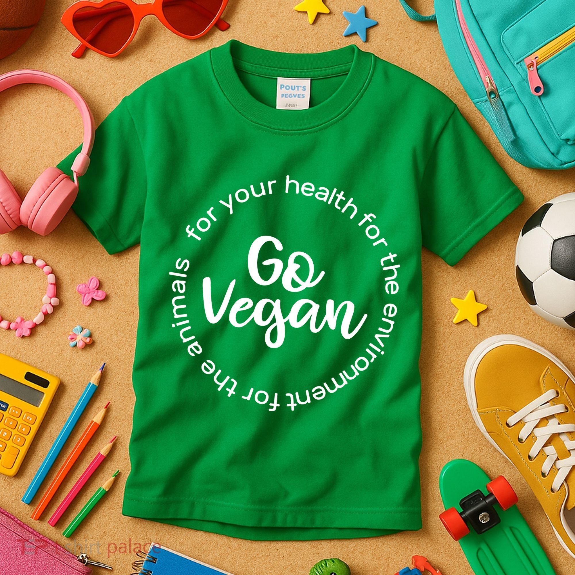 Go Vegan For Life Kids T-Shirt
