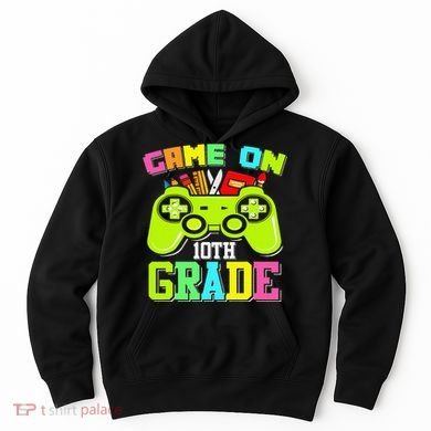 Game On 10th Grade Gamer Back to School Students Hoodie