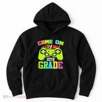 Game On 10th Grade Gamer Back to School Students Hoodie thumb 0