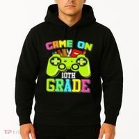 Game On 10th Grade Gamer Back to School Students Hoodie thumb 2