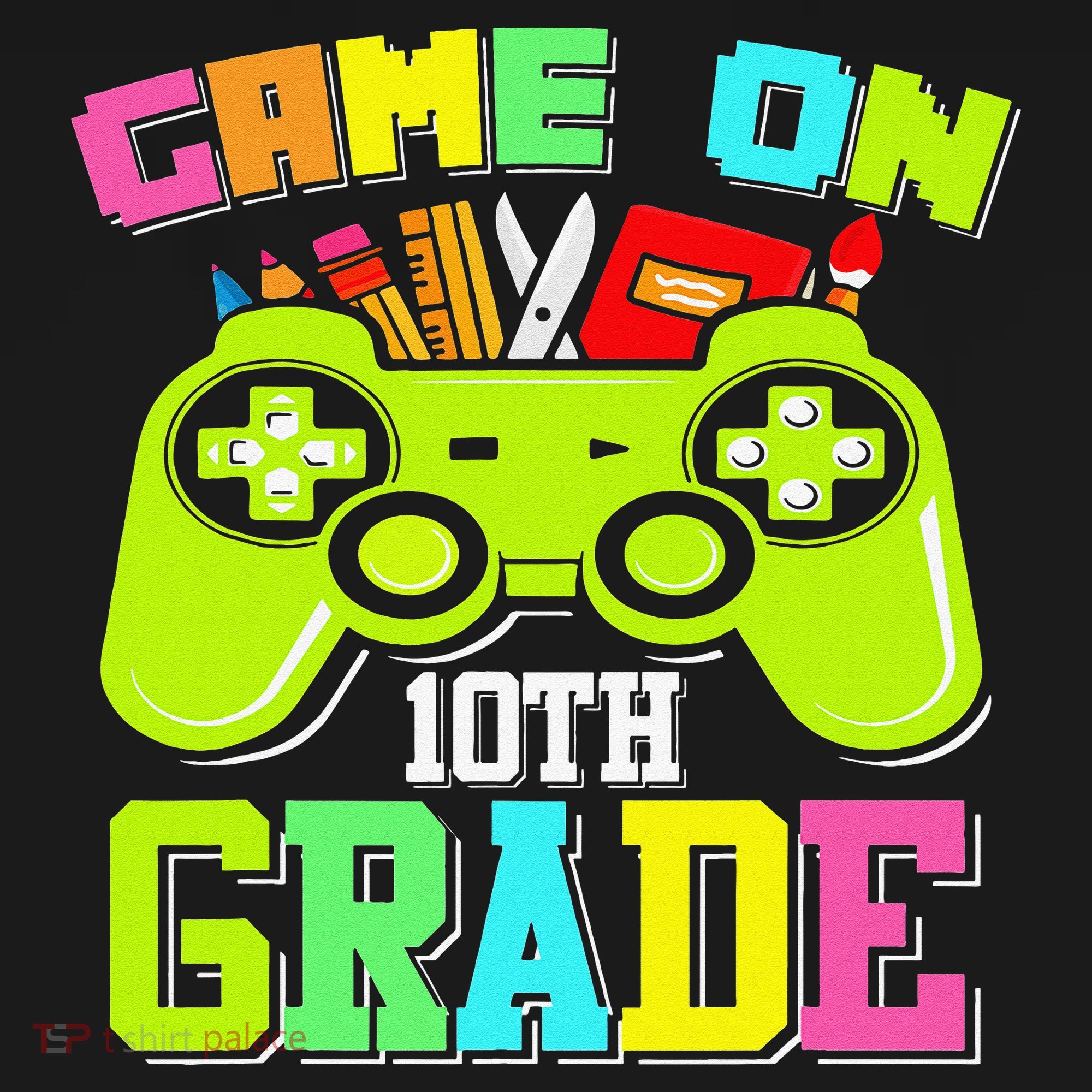 Game On 10th Grade Gamer Back to School Students Hoodie