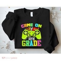 Game On 10th Grade Gamer Back to School Students Sweatshirt thumb 2