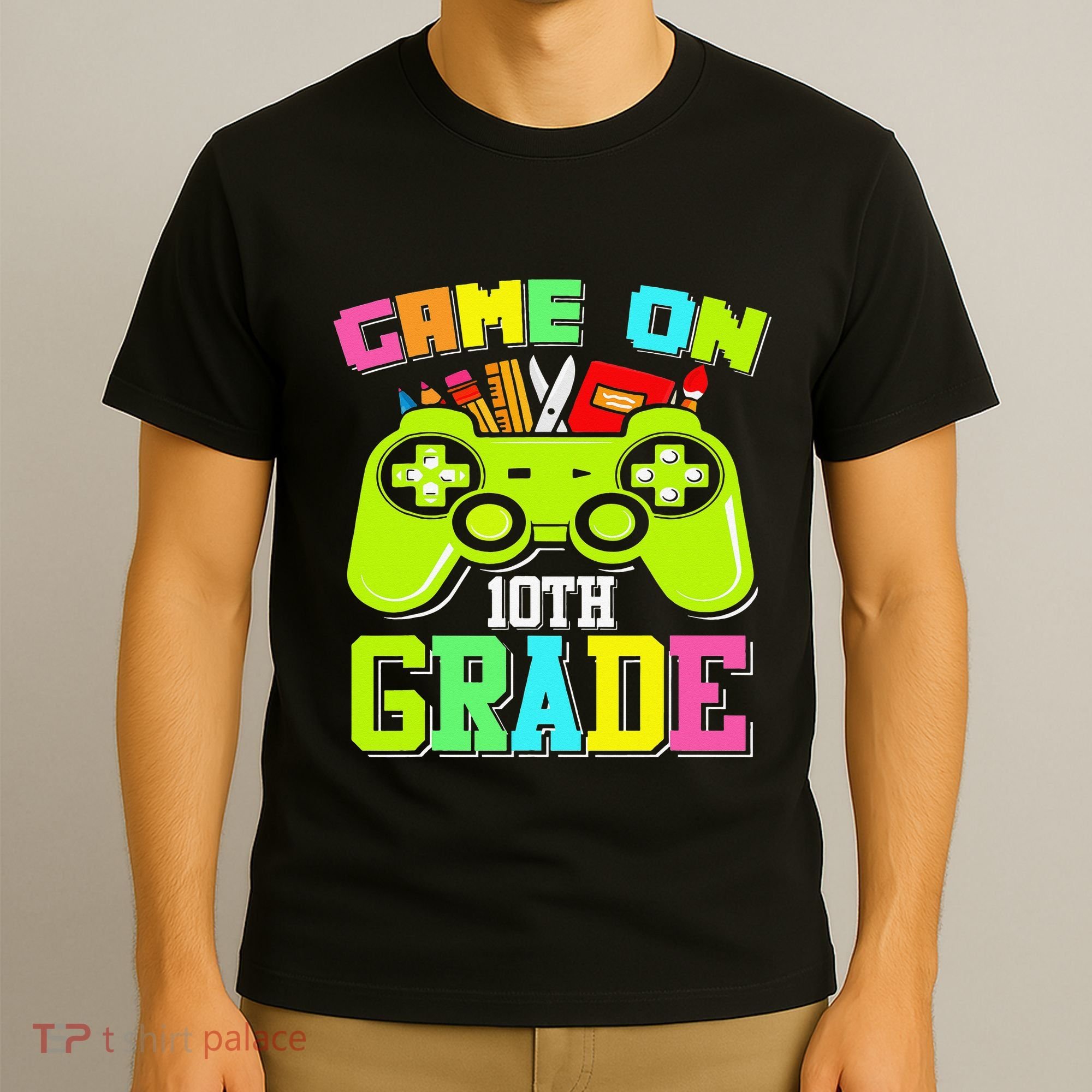 Game On 10th Grade Gamer Back to School Students T-Shirt