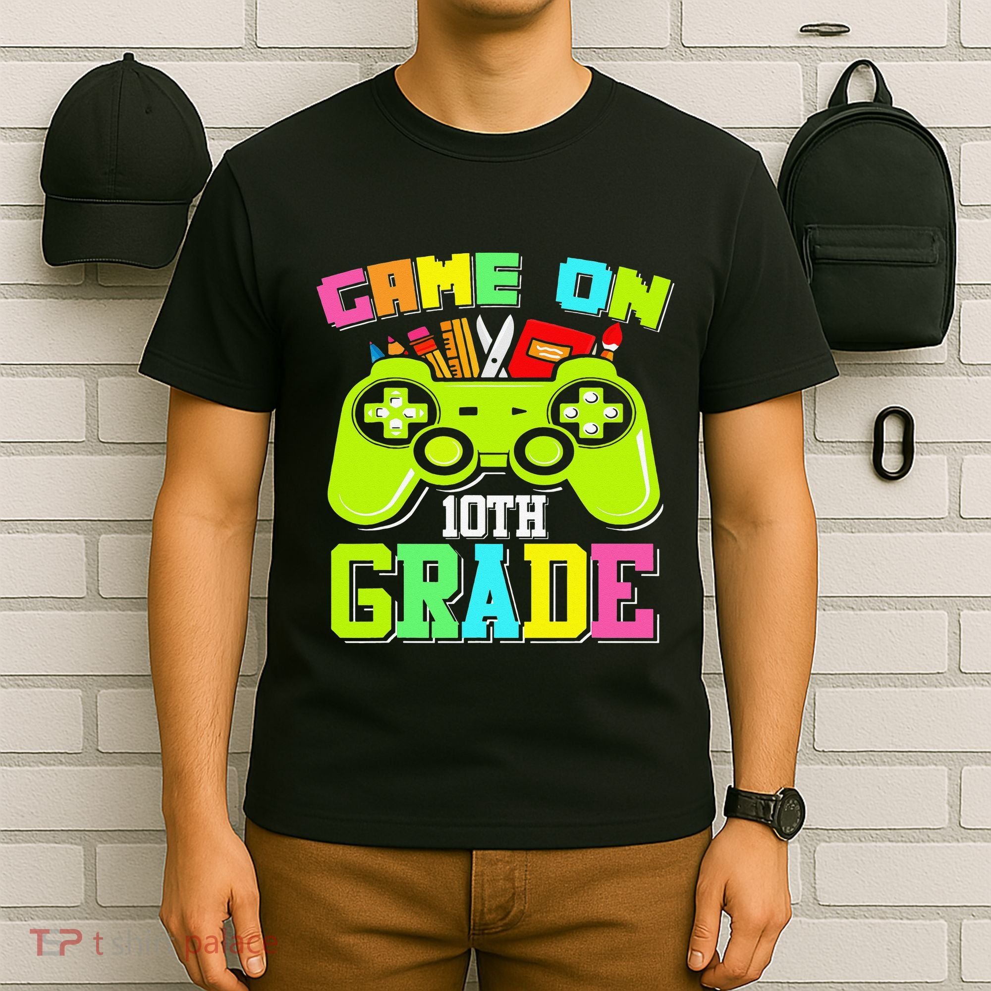 Game On 10th Grade Gamer Back to School Students T-Shirt