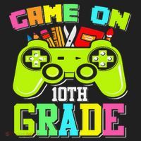 Game On 10th Grade Gamer Back to School Students Beanie thumb 2