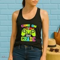 Game On 10th Grade Gamer Back to School Students Women's Tank Top thumb 2