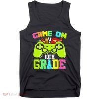 Game On 10th Grade Gamer Back to School Students Tank Top thumb 0