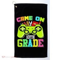 Game On 10th Grade Gamer Back to School Students Golf Towel thumb 0