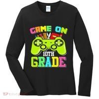 Game On 10th Grade Gamer Back to School Students Women's Long Sleeve Shirt thumb 0